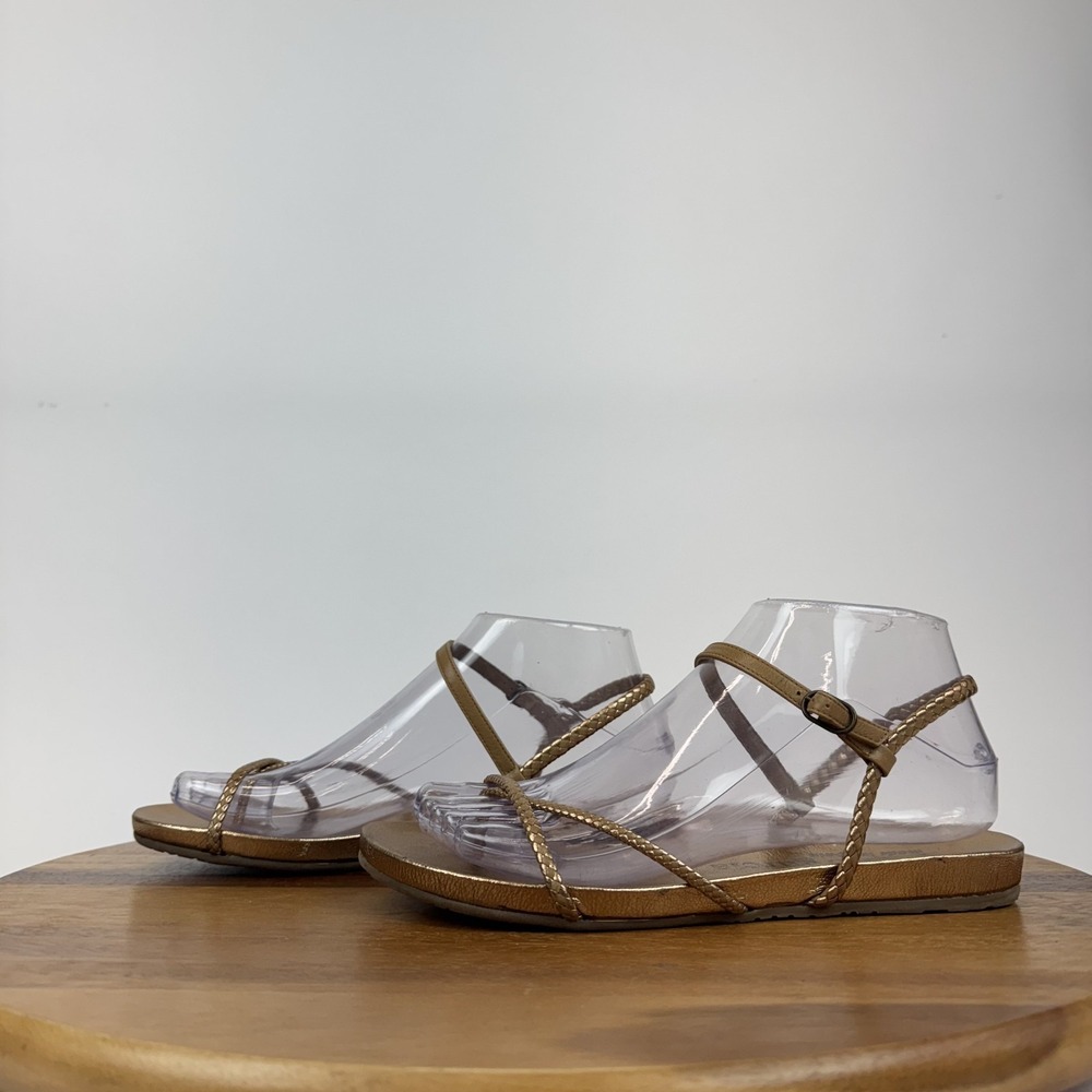 New Womens Pedro Garcia Metallic Braided Slingback Wedge Sandals Size EU 37 NWOB - Picture 2 of 9